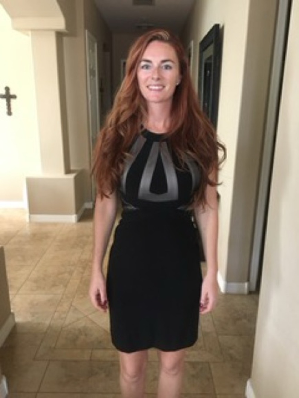 Elegant Morgan & Co. Black Backless Dress
